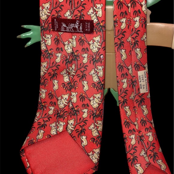 HERMES Silk Neck Tie. Koalas 🐨🐨 - Picture 4 of 6